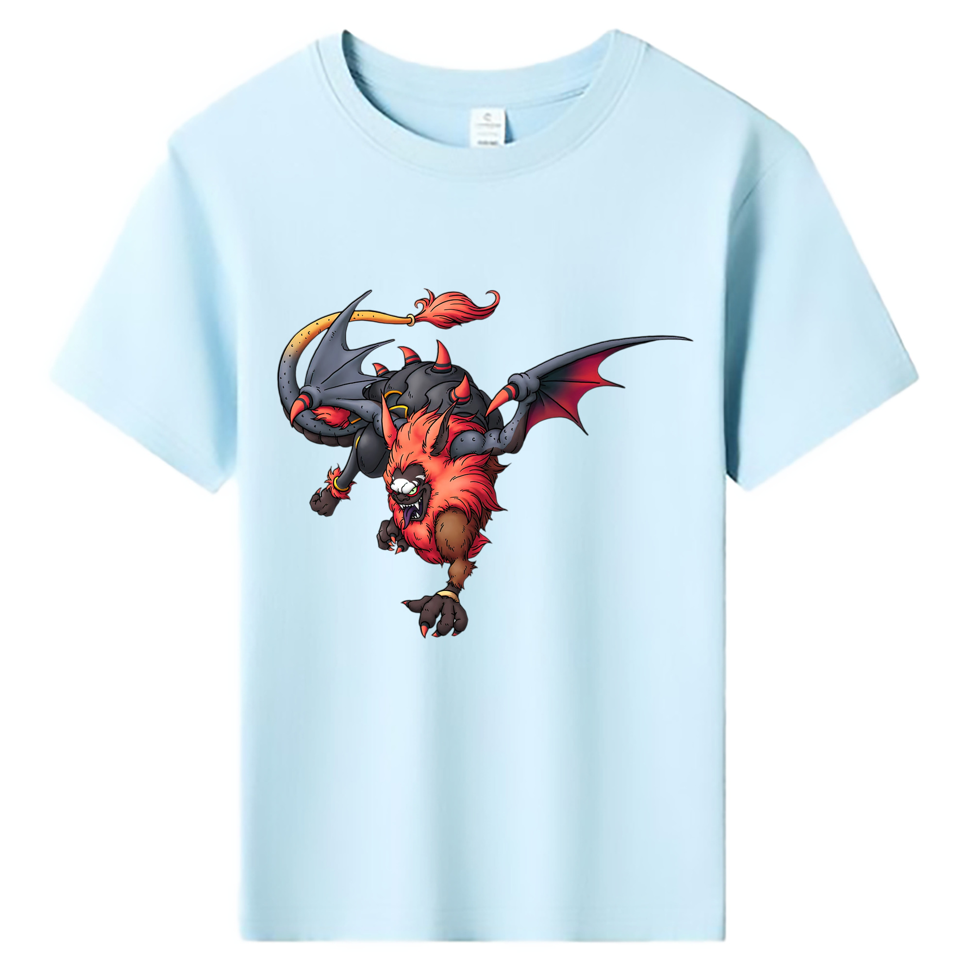 （画像用） ドラゴンクエスト Doragon Kuesuto Dragon Quest 綿100％キッズTシャツ（フロントプリント）